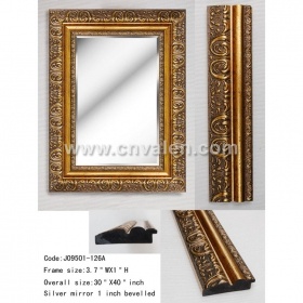 30x40-дюймовые пользовательские классические золотые уникальные модные настенные зеркала 